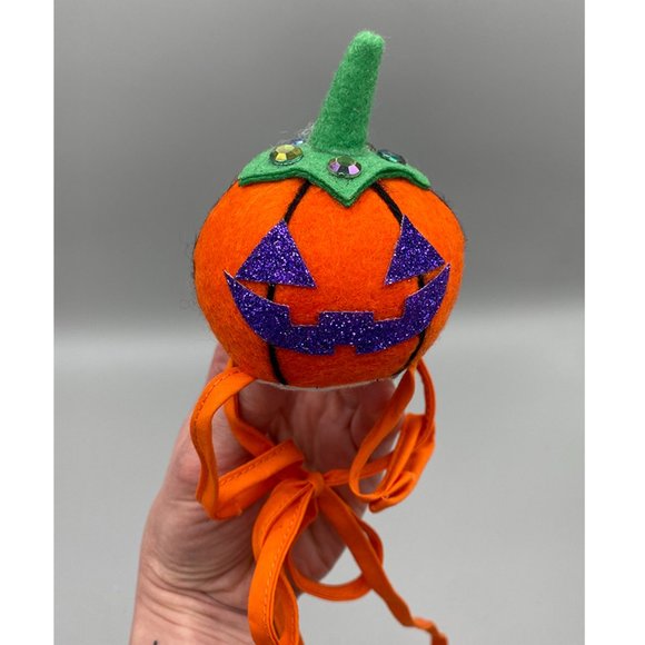 Small Pet Halloween Hat ~ "Little Pumpkin" 🎃 - Picture 2 of 5